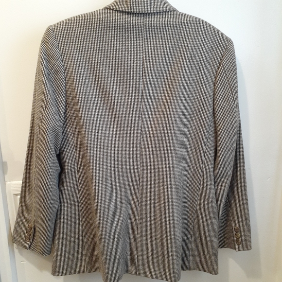 Land's End Plaid Stitched Blazer - Picture 4 of 5